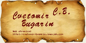 Cvetomir Bugarin vizit kartica